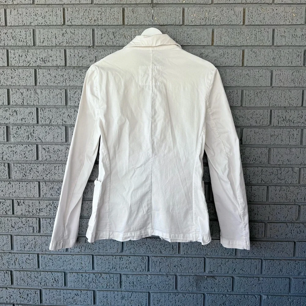 Frank and Eileen Dublin Tailored Blazer Chalk Cream Performance Twill Small